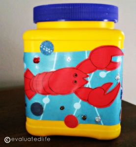 The Lobster Fund, complete with glitter embellishments.